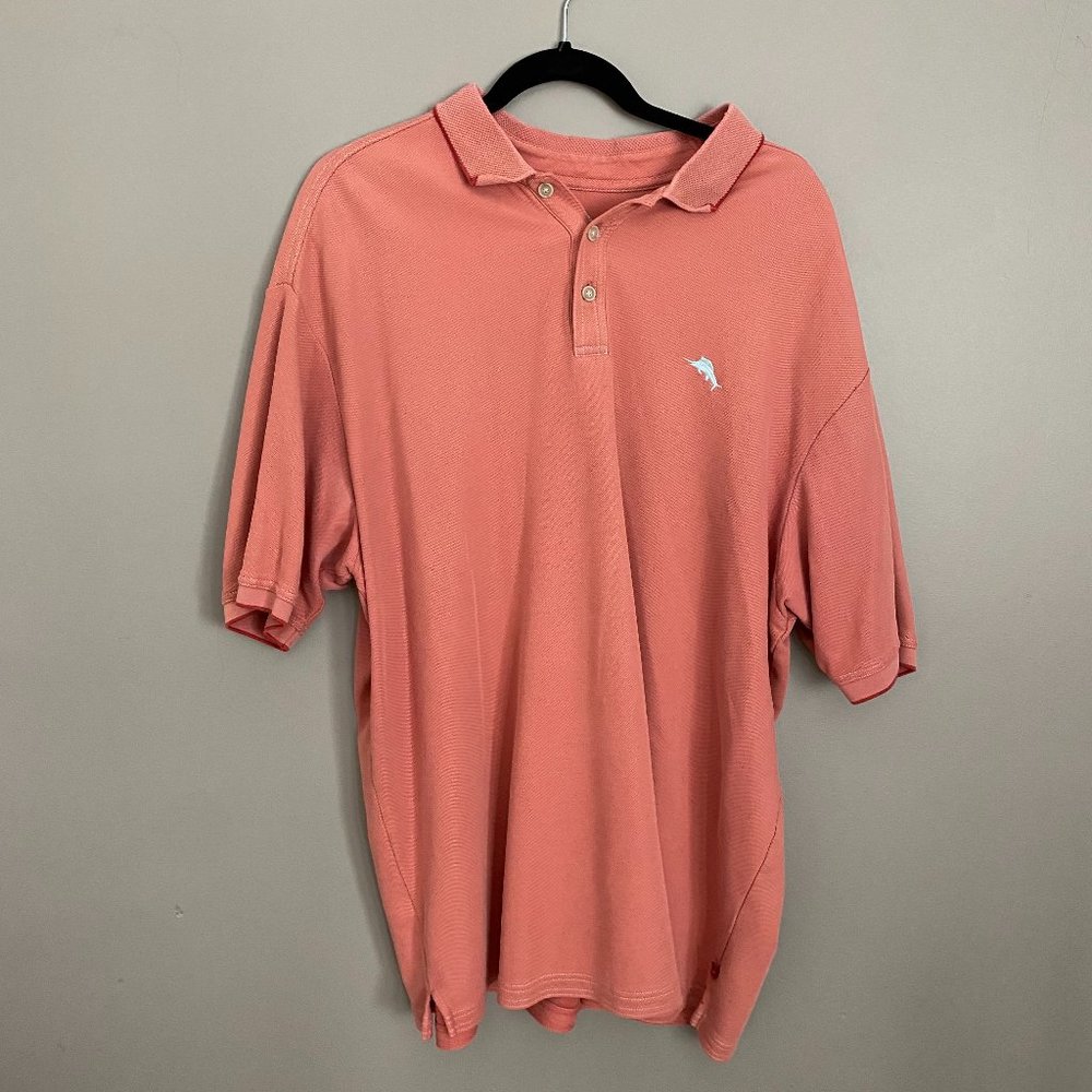 Men's Big and Tall Salmon Tommy Bahama Polo